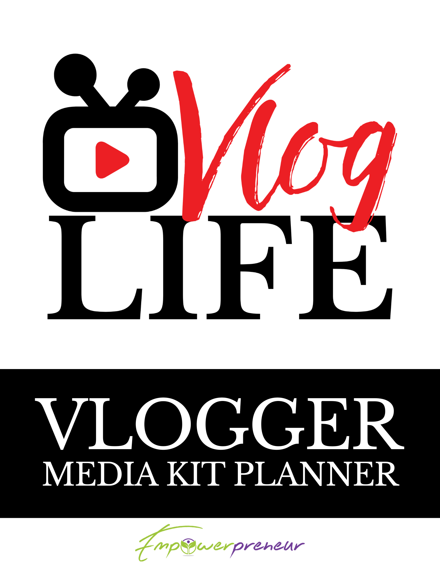 Vlogger Media Kit Planner