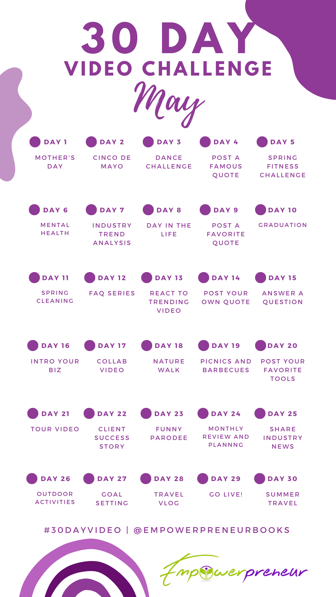 May Video Calendar
