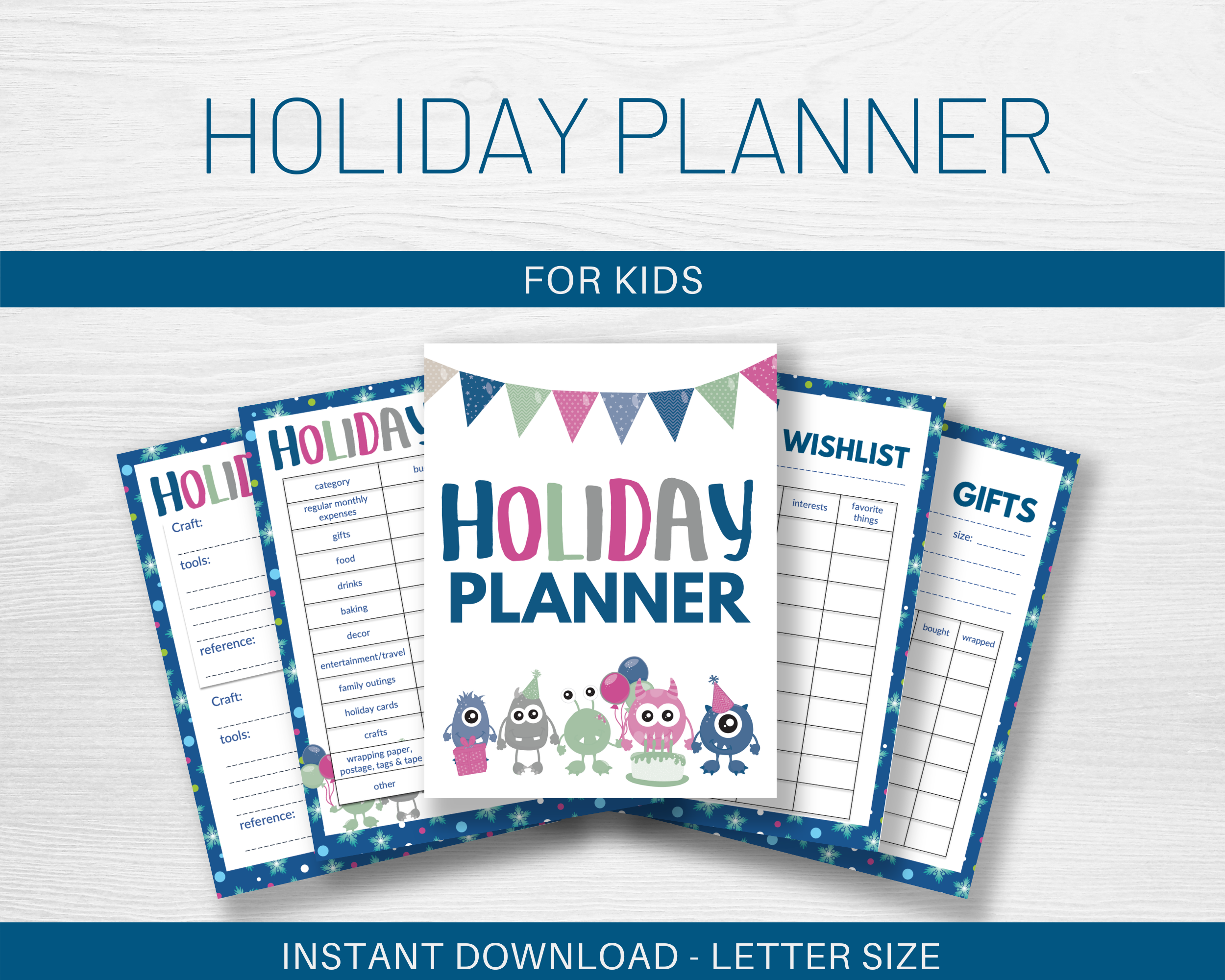 holiday planner sample