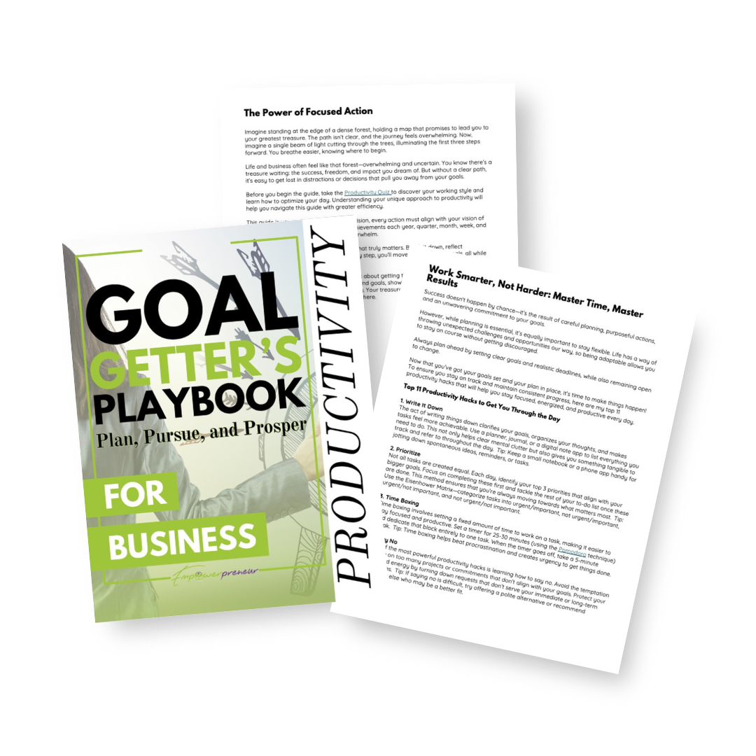 goal getter's playbook
