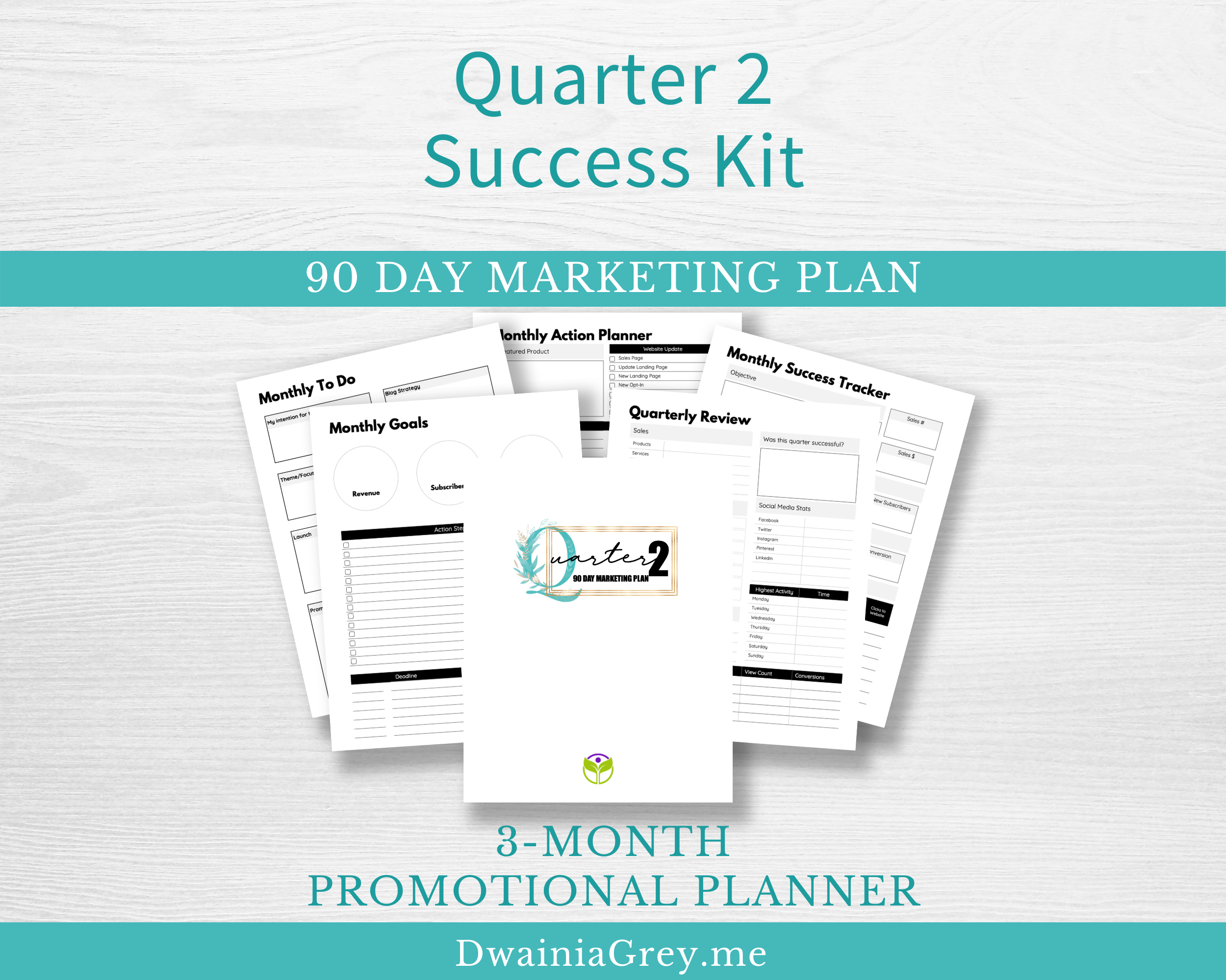content marketing planner for quarter 2