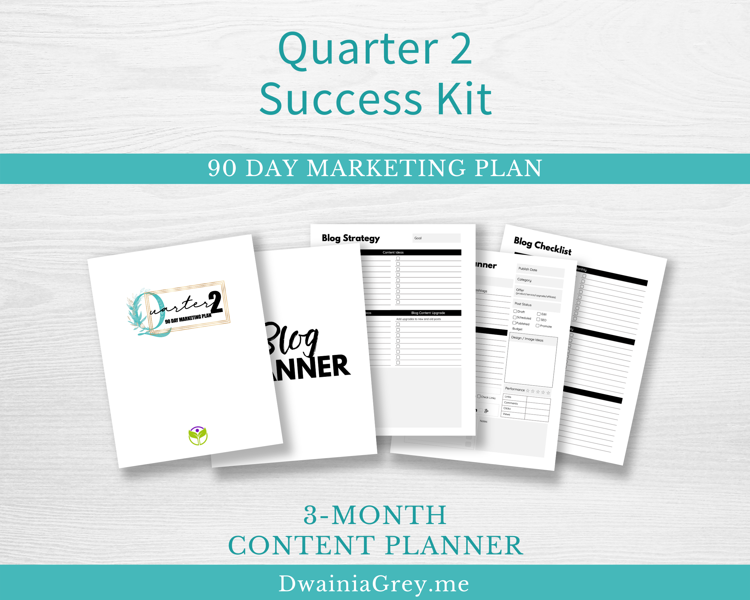 content marketing blog planner for q2