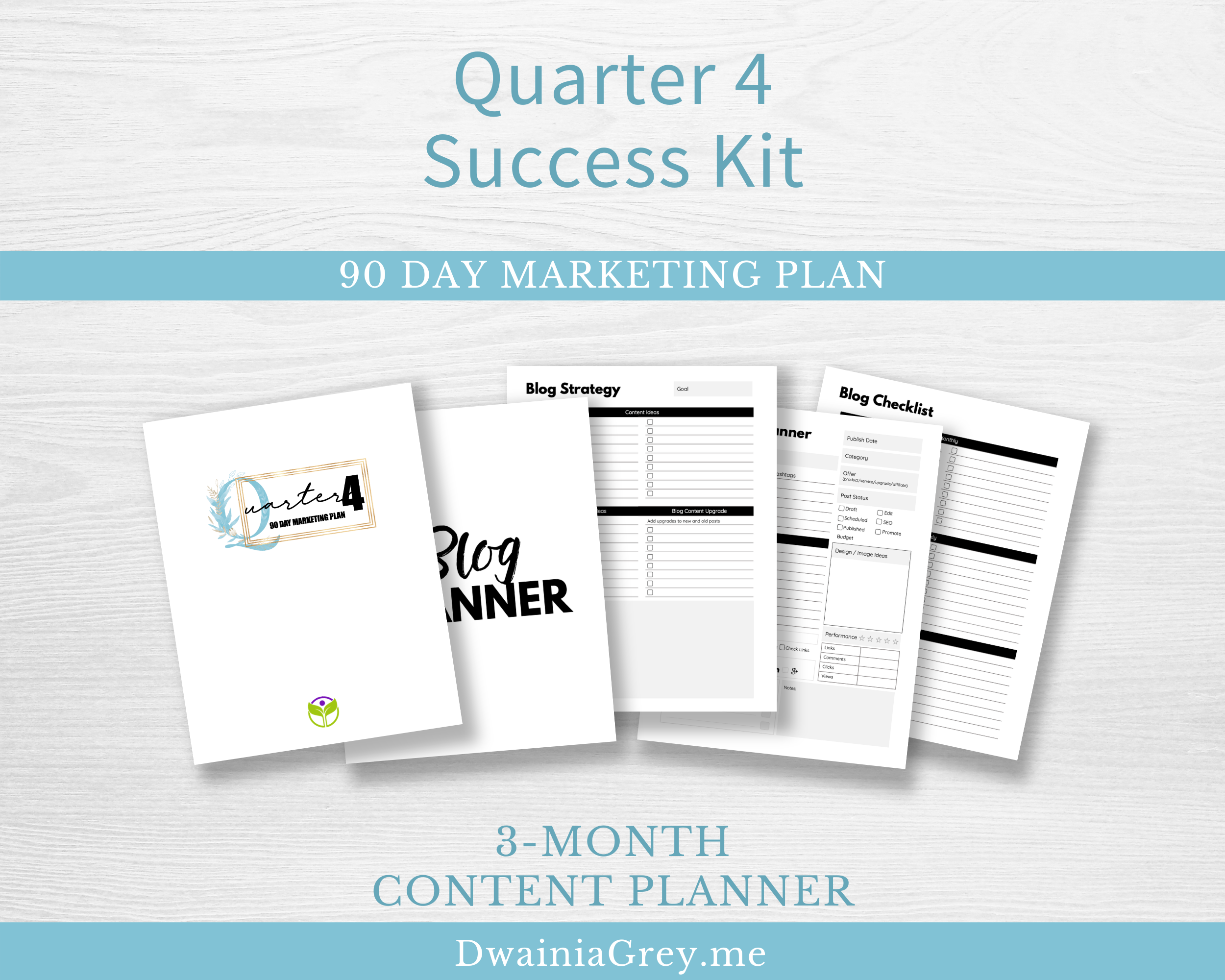 q4 blog planner